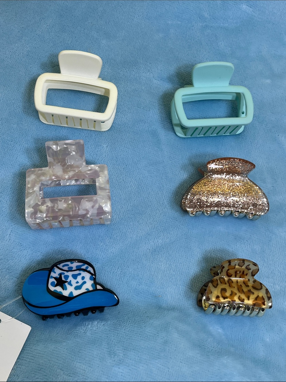 Hair Claw Clip Bundle – 6 NEW Small Clips – Cute Every